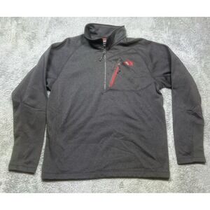 The North Face Half Zip Pullover Men's L‎ Black Canyonlands TNF Running Hiking